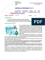 Learning Experience 4 - Level A1 (Worksheet) 3ro-2