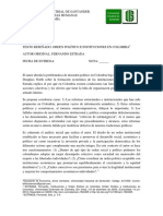 Ejemplo de Reseña 1. Orden Politico e Instituciones en Colombia