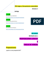 APUNTES Lógica y Pensamiento Matemático Semana 1