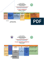 Class Schedule: Grade 8 - Oxygen