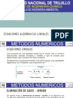 Ecuaciones Algebraicas Lineales