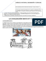 Cuartos Básicos Historia Guía #14 Los Mayas IV Ana Teresa Rojas Claudia Lillo.