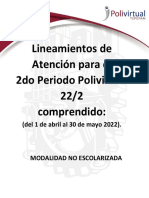 LINEAMIENTOS 2do PPV 22-2