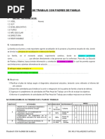 Plan de Escuela de Padres.