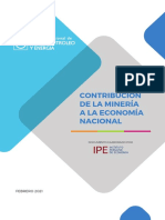 Contribucion de La Mineria A La Economia Nacional Snmpe Estudio IPE 2021