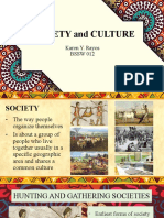 Society and Culture: Karen Y. Rayos BSSW 012