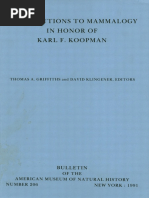 1991 Contributions To Mammalogy KOOPMAN AMNH Bulletin 206 - GRIFFITHS Y KLINGENER