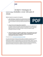 Unidad 1. Actividad 4. Estrategias de Marketing Orientadas A Crear Valor para El Cliente