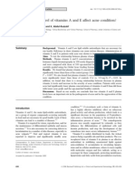 Does the Plasma Level of Vitamins a and E Affect Acne Condition - 2006 - Experimental Dermatology