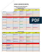 Horario Clases Esp. Prim.