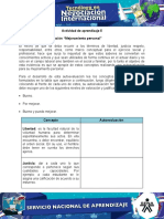 Evidencia 1 Autoevaluacion Mejoramiento Personal