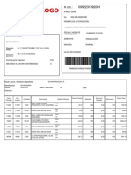 Factura electrónica detalle productos venta