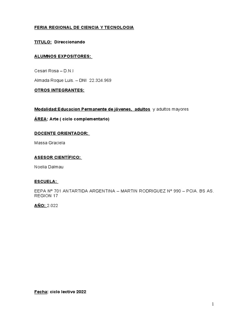 Informe Feria | PDF | Yeso | Agua