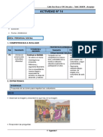 1° Grado - Actividad Del Dia 25 de Agosto