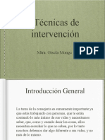 Técnicas de Intervención