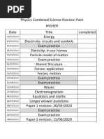 Physics Revision