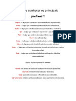 Principais prefixos e sufixos anatômicos