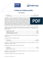 Formulários para tratamento de úlceras e refluxo gástrico