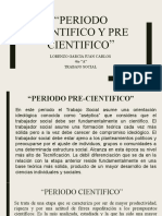 Etapas científica y pre-científica del Trabajo Social