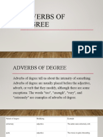 Adverbs of Degree