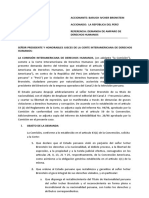 Demanda Por Vulneración de Derechos Humanos