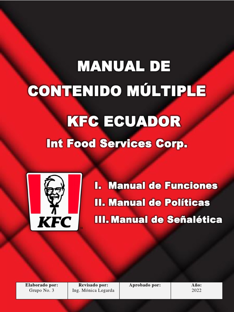 Manual Administrativo - KFC Ecuador | PDF | Planificación | Auditoría