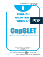 English Quarter 1 WEEK 6.1: Capsulized Self-Learning Empowerment Toolkit