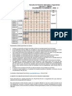 Calendario Cálculo II 2022 2