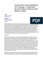 Age Difference in Research Course Satisfaction in A Blended Ed.D. Program: A Moderated Mediation Model of The Effects of Internet Self-Efficacy and Statistics Anxiety