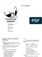 Statistics and Probability: Third Quarter