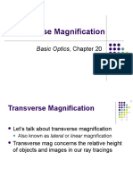 Transverse Magnification: Basic Optics, Chapter 20
