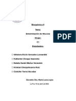 Documento Sin títuloHIDRATOS DE CARBONO - DETERMINACIÓN DE GLICEMIA