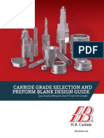 HB Carbide Grade Selection Blank Design Guide 4821 LR