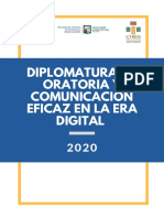 Diplomatura Oratoria y Comunicacion Eficaz 2020 - Info