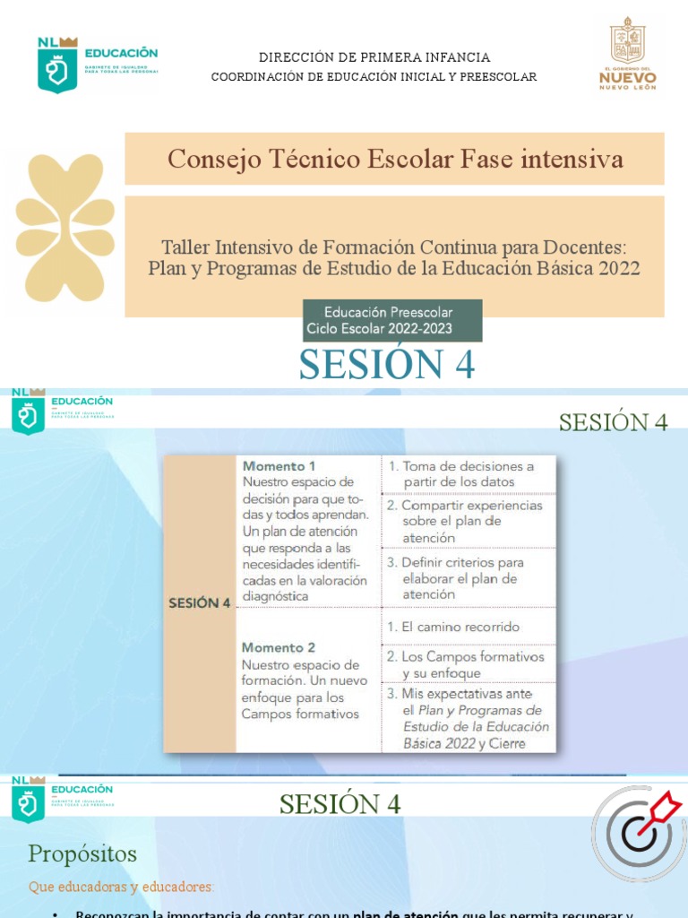 Presentación Sesión | PDF | Plan de estudios | Educación de la primera ...