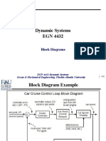 Dynamic Systems EGN 4432: Block Diagrams