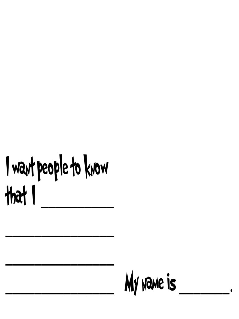 All About Me Layout