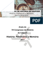 Anais VII Congresso de História de Ivaipora 2017