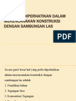 Hal Yang Diperhatikan Dalam Merencanakan Konstruksi Sambungan Las