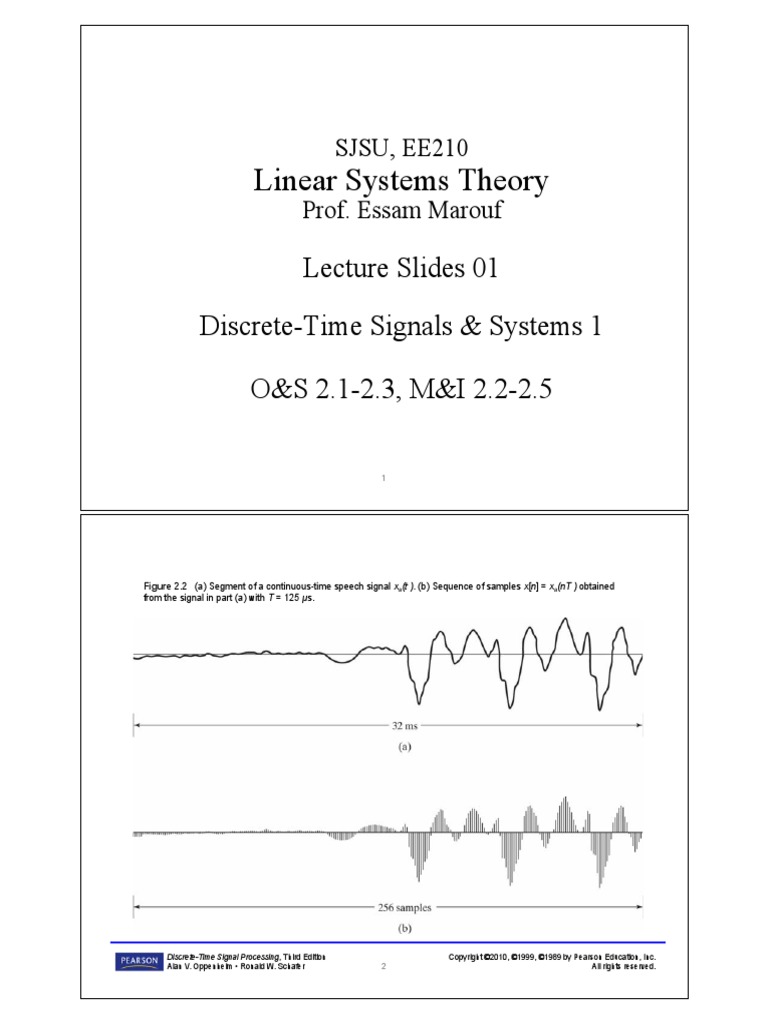 EE210 S22 LecSlides 01 2pp PDF Signal Processing Mathematics
