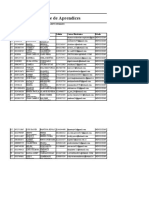 Reporte de Aprendices Ficha 2501664