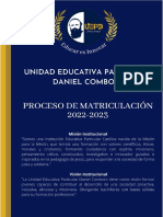 Uepdc Proceso de Matriculación 2022-2023