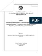 Pengembangan Sistem Informasi Kesehatan Dan Penguatan Program Pemantauan Kesehatan Di Kecamatan Babakan Madang