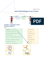 Inventions and Technology in Our Lives!: Activity 2: Creativity To Solve Problems LEAD IN