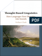Thought-Based Linguistics How Languages Turn Thoughts Into Sounds (Wallace Chafe)