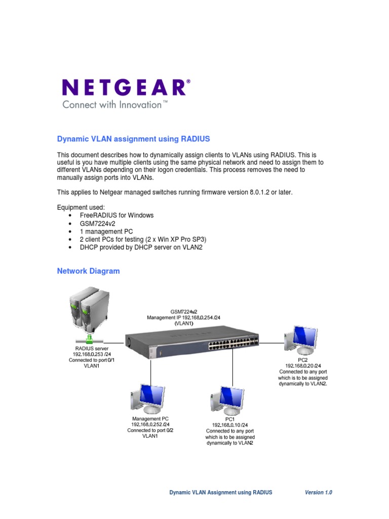 radius vlan assignment