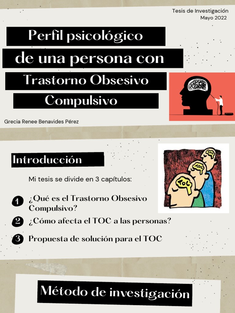 Perfil Psicológico de Una Persona Con Trastorno Obsesivo Compulsivo ...