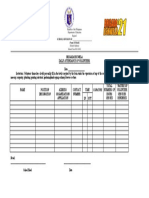 Brigada Eskwela Daily Attendance of Volunteers: BE Form 04