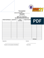 BE Form 5 RECORD OF DONATIONS RECEIVED