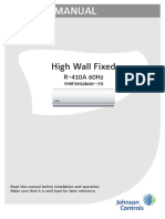 Service Manual: High Wall Fixed